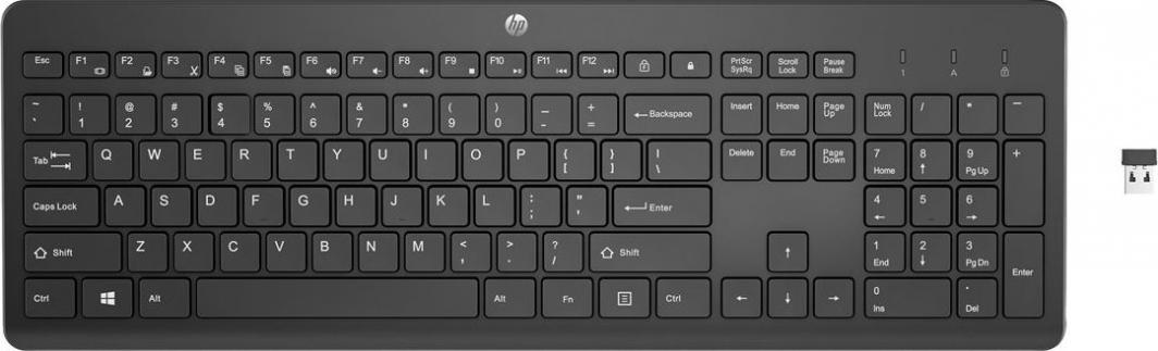 Tastierë HP 230, e zezë