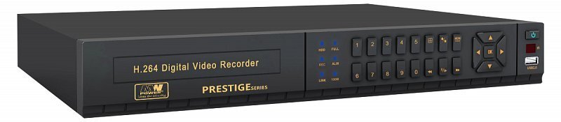 Мрежен регистратор MW Power NVR-4STM PRESTIGE, 4 канали, 4TB, црн