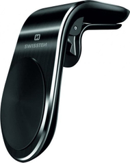 Магнетен држач за автомобил Swissten S-Grip Easy Mount, за решетки за воздух, црн