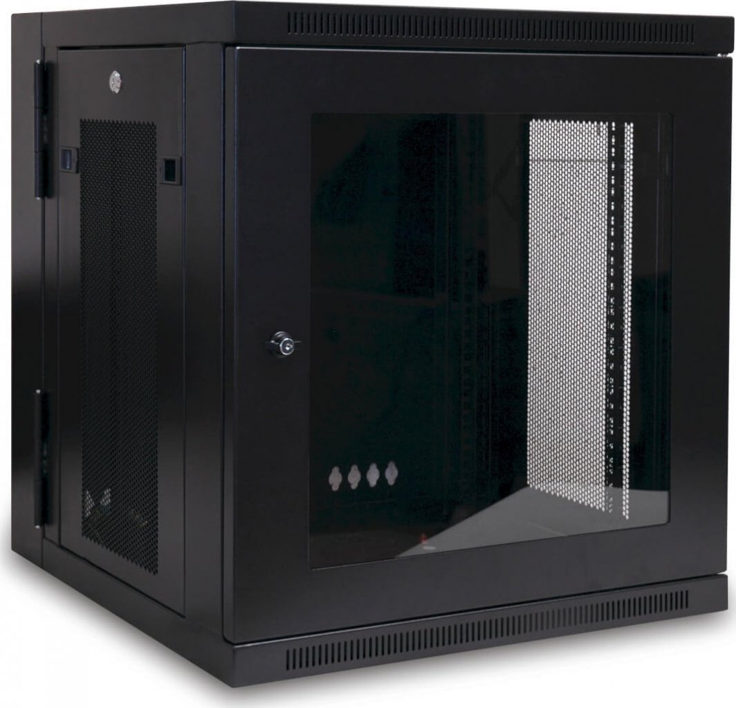 Ѕиден мрежен кабинет Tripp Lite SmartRack SRW12USG, 12U, врата од плексиглас, црн