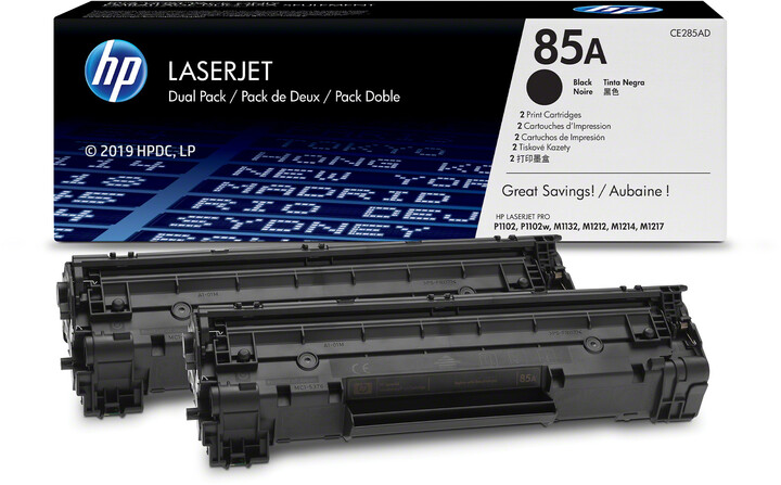 Set dopio tonerësh HP CE285AD, të zi