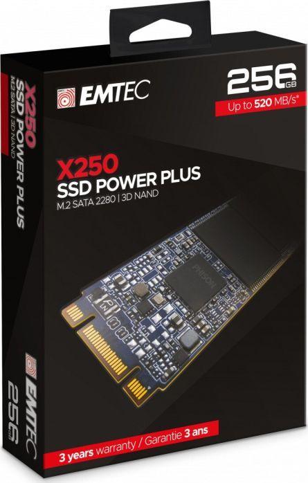 Disk SSD Emtec X250, 256GB, M.2 2280 SATA III