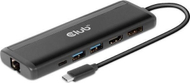 Docking station USB C Club 3D CSV 1597, 2x 4K, Power Delivery 100W, gri