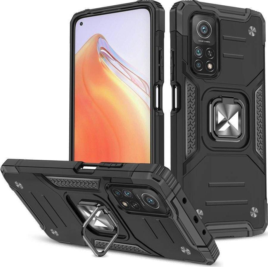 Mbulesë telefoni Wozinsky Ring Armor, për Poco M4 Pro 5G Redmi Note 11 5G 11T 11S, magnetike, e zezë