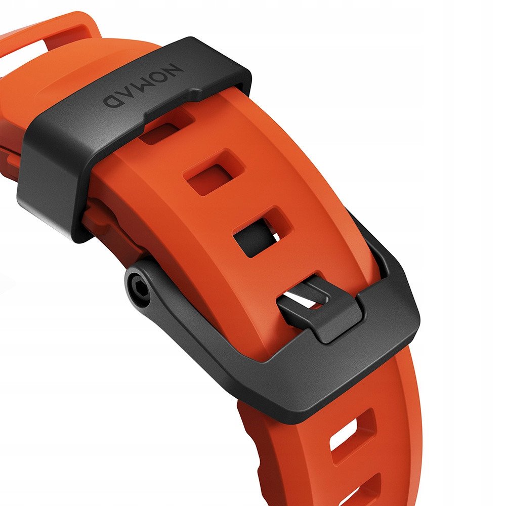 Rrip ore Rolling Square Rocky Point Band, 46mm 49mm, gome FKM, ngjyra magma me elemente të zeza