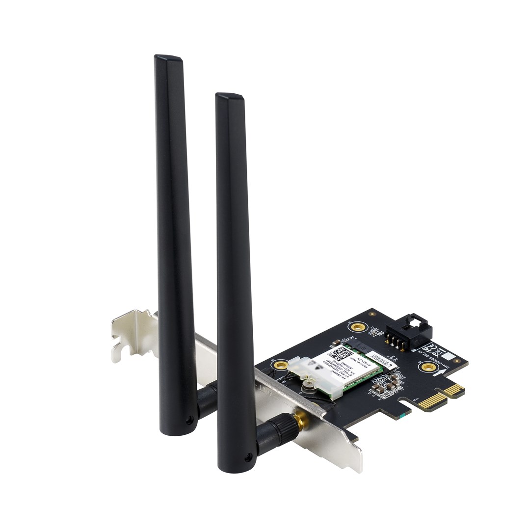 Kartë rrjeti Asus PCE-AX1800, PCIe, Wi-Fi 6, Bluetooth 5.2, 1775 Mbps, e zezë