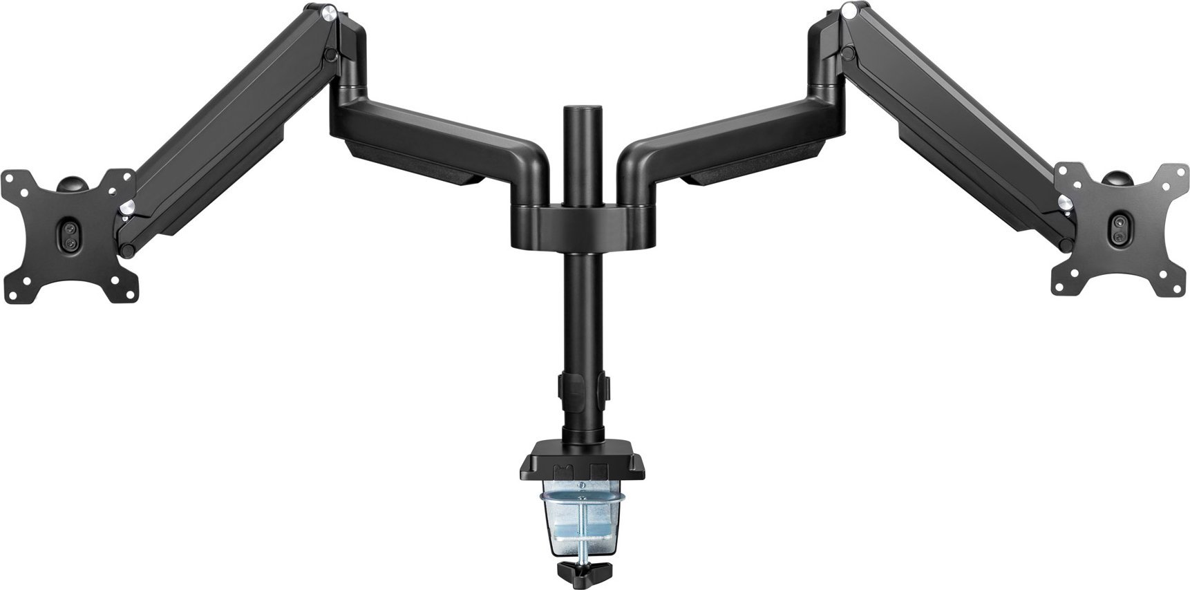 Mbajtës tavoline për monitorë InLine 23160B, për 2 ekrane 17-32", alumin, i zi