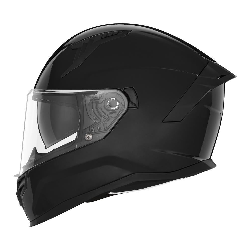 Helmetë integrale moto Nox N401, polikarbonat, ventilim i integruar, e zezë