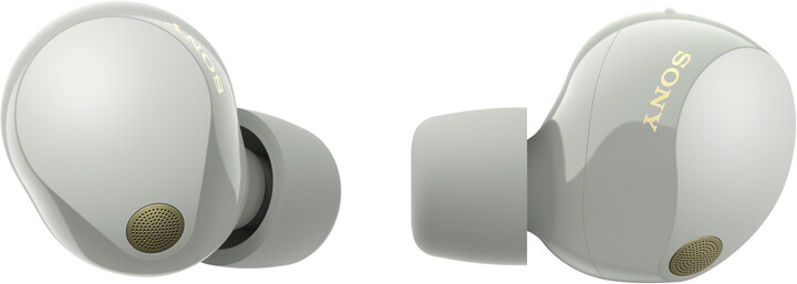 Dëgjuese Sony Noise Canceling WF-1000XM5, të argjendta