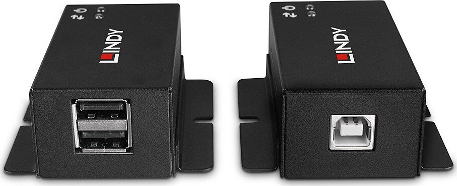 Zgjatues USB Lindy 2 Port USB 2.0, 50m, për Cat.6