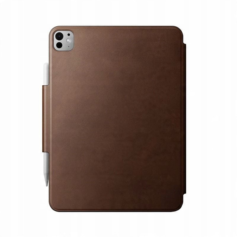 Këllëf Nomad Leather Folio për Apple iPad Pro 11" M4, lëkurë, kafe