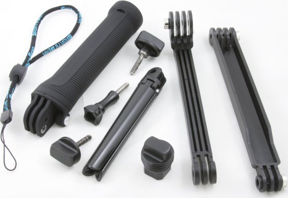 Monopod tripod XREC për GoPro Hero 4 3+ 3 2 dhe SJCAM, dorezë multifunksionale, i zi