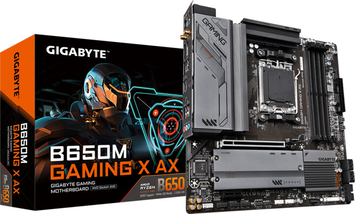 Pllakë amë GIGABYTE B650M GAMING X AX - AMD B650
