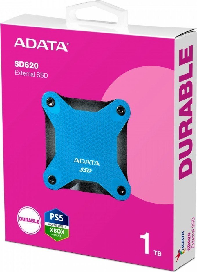 SSD i jashtëm ADATA SD620, 1TB, USB, i zi blu