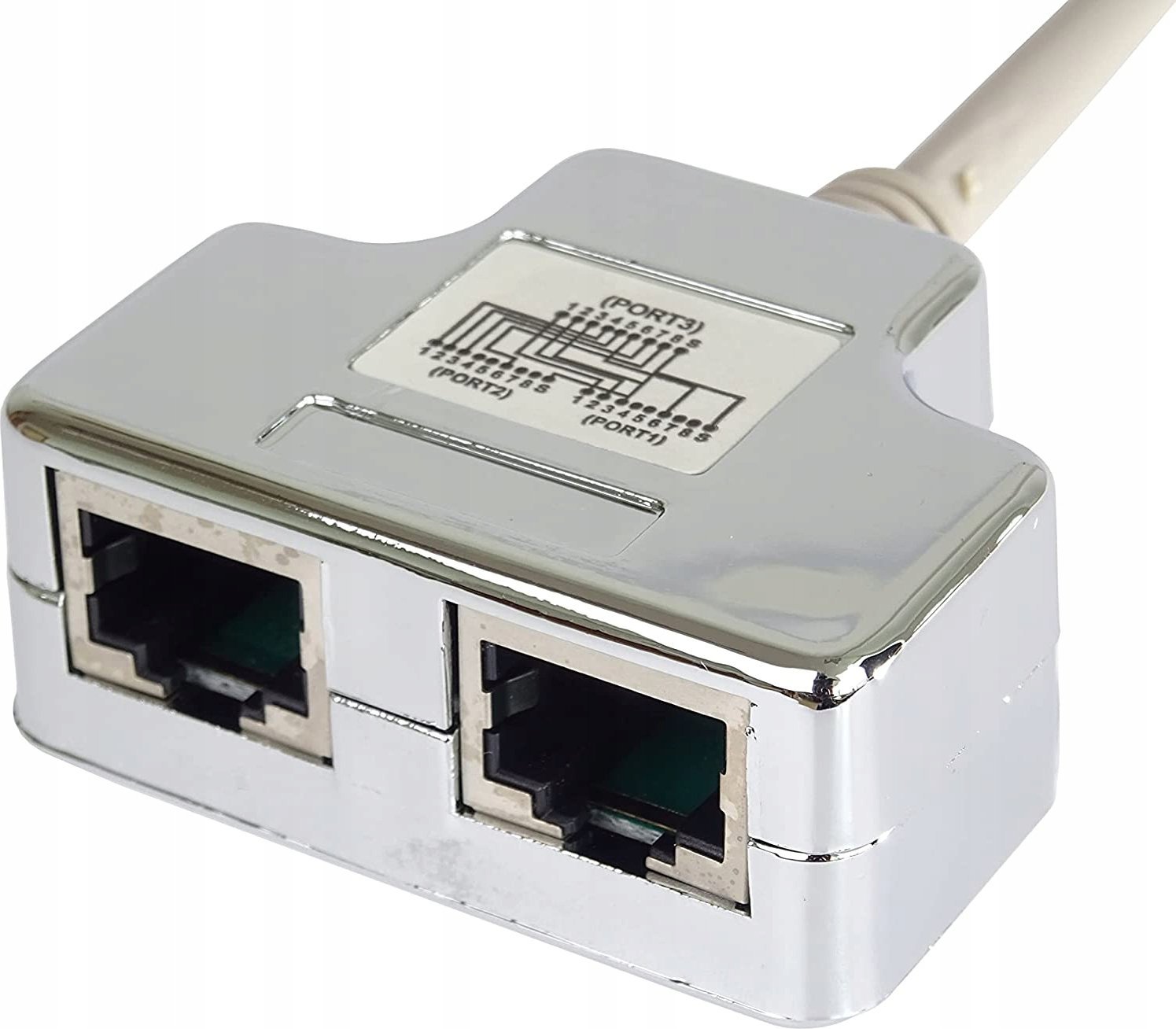 Adapter ndarës LAN PremiumCord, RJ45, 2 porta, 10/100 Mbps