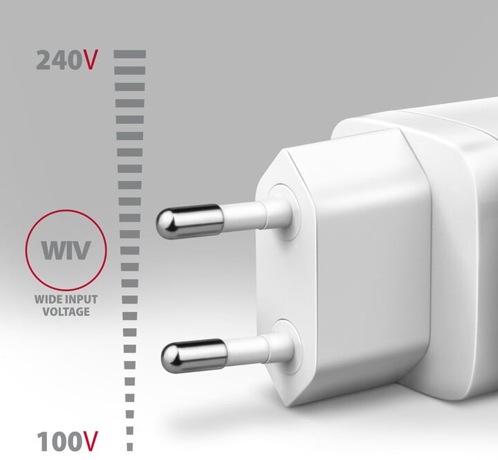 Karikues AXAGON ACU-PQ30, USB-A, USB-C, PD, QC4+, 30W, i bardhë
