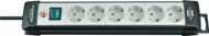 Zgjatues elektrik Brennenstuhl 1951560100, 6 prize, 3 m, i zi gri