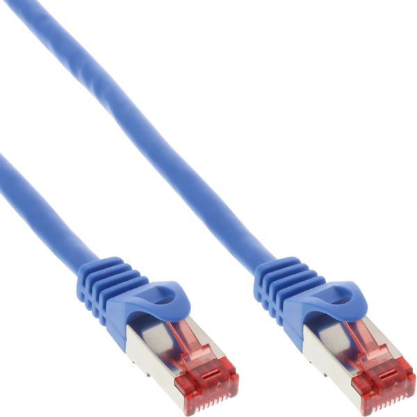 Kabllo rrjeti InLine 76911B, Cat.6 S/FTP, 1m, blu