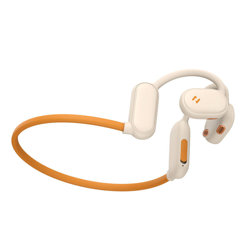 Kufje Bluetooth Havit E553BT, pa tela, 16.5 orë bateri, bezhë
