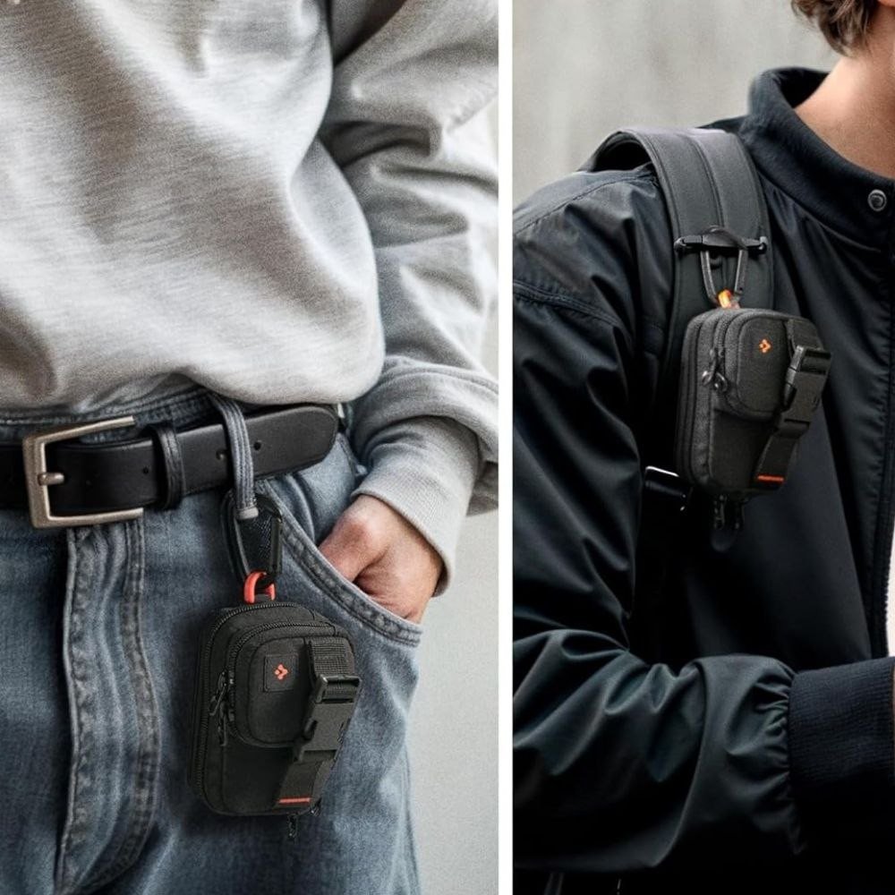 Çantë organizuese Spigen SnapZip Portable Organizer, me MagSafe, e zezë