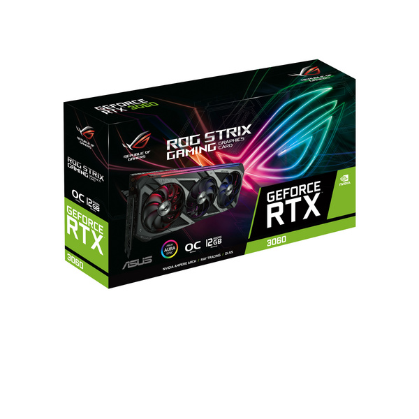 Kartelë grafike ASUS ROG -STRIX-RTX3060-O12G-V2-GAMING NVIDIA GeForce RTX 3060 12 GB GDDR6