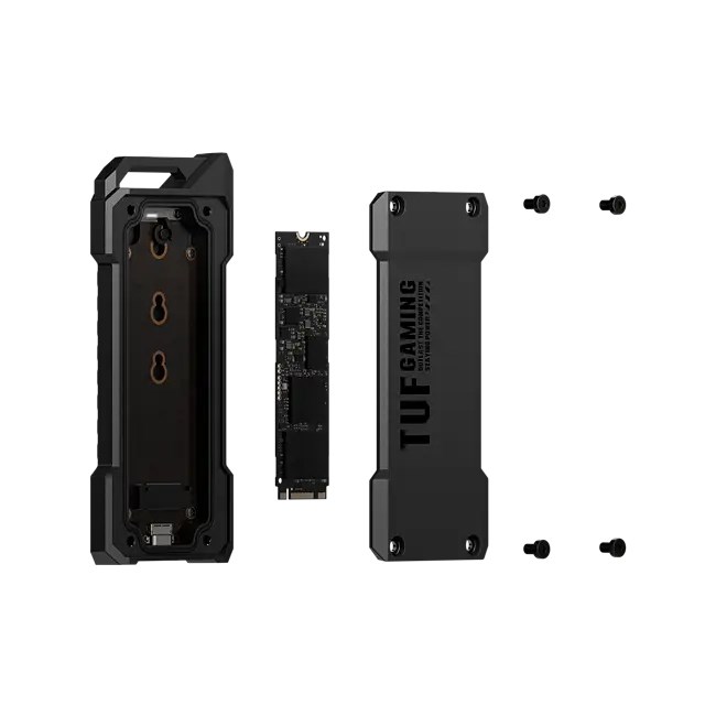 Kuti e jashtme SSD Asus TUF Gaming A1, M.2 NVMe SATA, USB C 3.2 Gen 2, e zezë