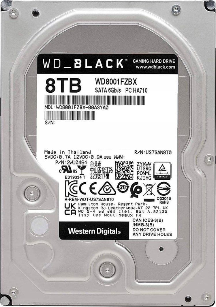 Disk HDD WD Black, 8TB, 3.5" SATA III