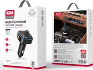 Transmetues FM Bluetooth për veturë XO, karikues me USB C dhe 2x USB, i zi