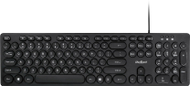 Тастатура Rebel WDK100, со USB 2.0 кабел, мембрански тастери, црна