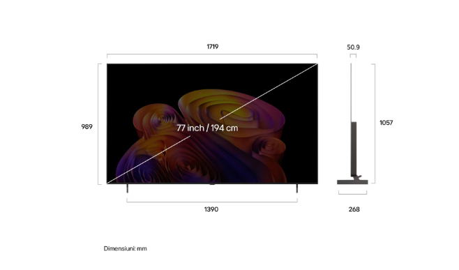 Televizor LG 77B62LA, 77", OLED Smart TV, 4K UHD,i zi