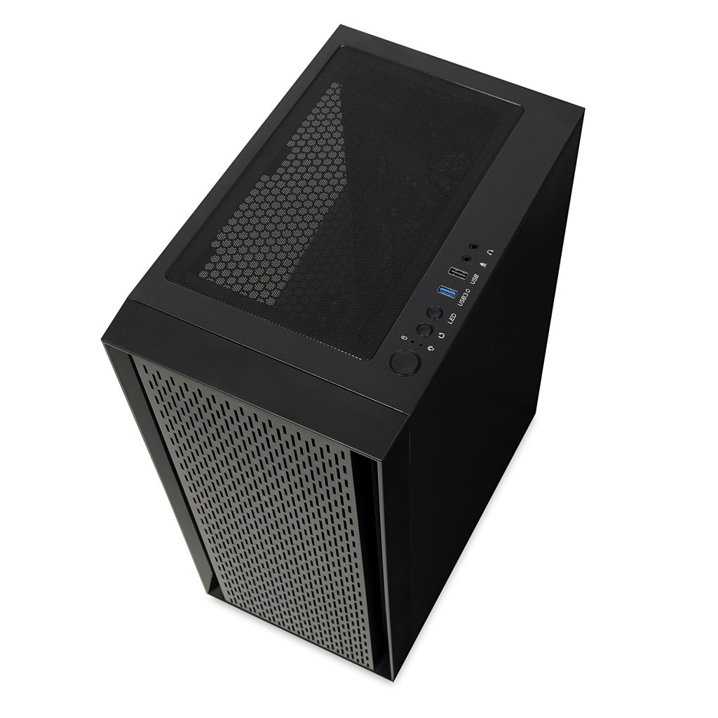 Kase kompjuteri iBOX Cetus OCT 903 RGB, ATX, panel xhami i temperuar, e zezë