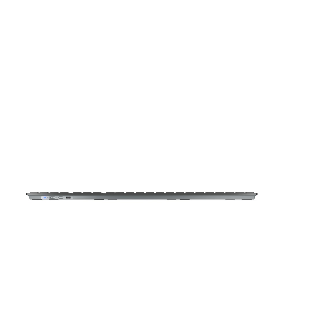 Tastierë CHERRY KW 9100 SLIM, Pa kabllo, QWERTZ, e zezë/e argjendtë