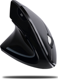 Maus wireless Adesso IMouse E90, vertikal për mëngjarash, 1600 dpi, i zi