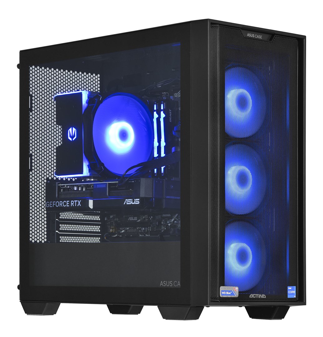 Kompjuter Gaming Actina, AMD Ryzen 7 5700X, 32GB DDR4, 1TB SSD, NVIDIA RTX 4070, Mini Tower, i zi