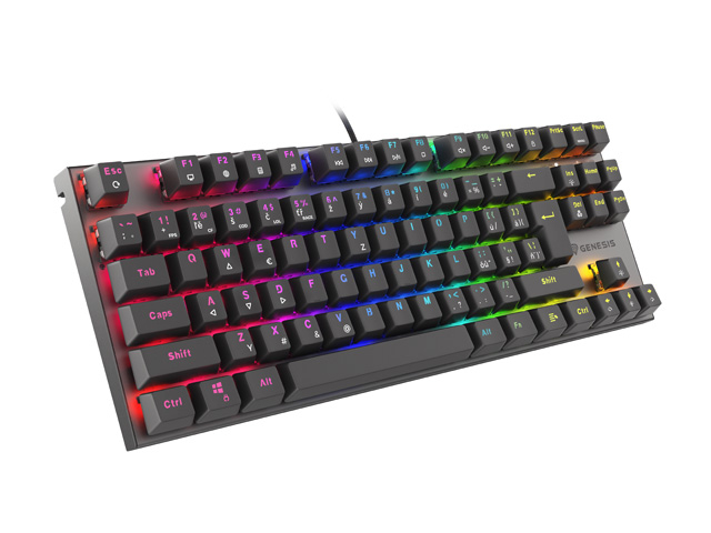 Tastierë mekanike Genesis THOR 303 TKL, RGB, Outemu Red, US layout, e zezë