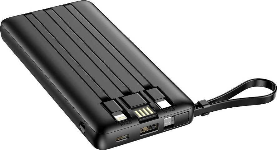 Karikues portativ Veger C10, 10000mAh, disa porta USB USB C Lightning, i zi