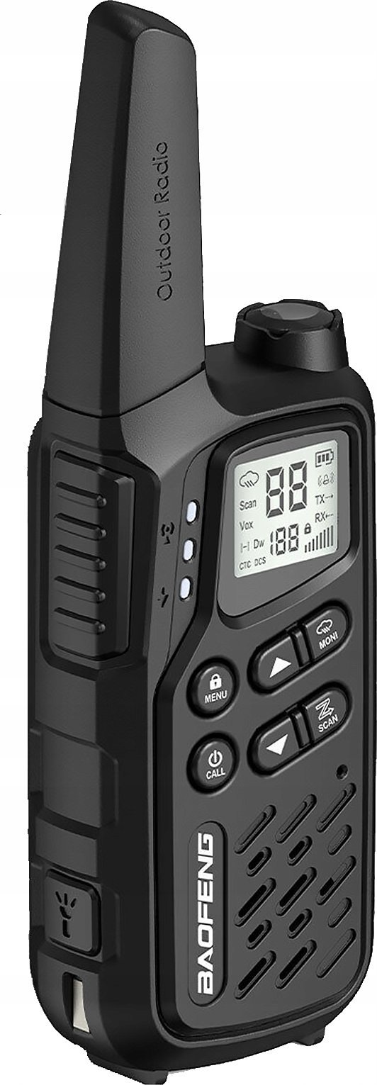 Radiolidhje Baofeng BF-T25E, PMR, rreze deri 10 km, e zezë