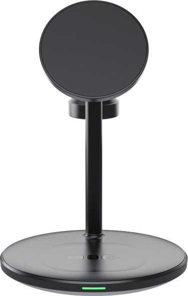 Karikues wireless MagScape 3 në 1 MagSafe, deri 15W, për iPhone Apple Watch dhe kufje, i zi