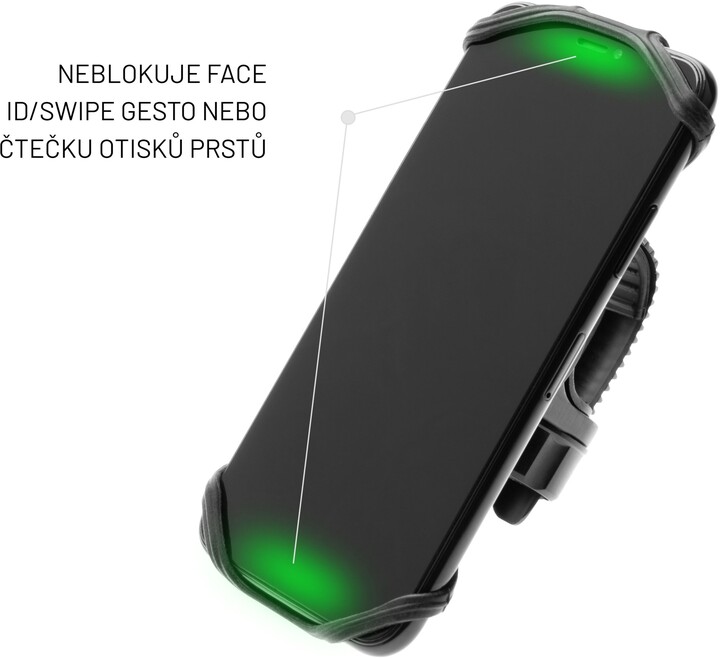 Mbajtëse për celular FIXED, e zezë