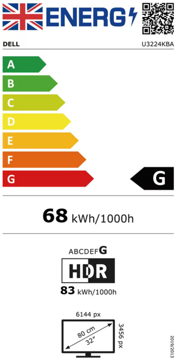 Monitor Dell UltraSharp U3224KBA, 31,5", LED