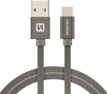 Kabllo USB në USB C Swissten, 1.2 m, e zezë