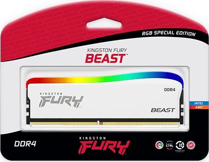 Memorie Kingston Fury Beast RGB Special Edition, DDR4, 16 GB, 3200 MHz, CL16, KF432C16BWA/16
