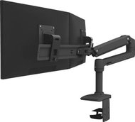 Mbajtëse tavoline për monitorë Ergotron LX Desk Dual Direct Arm, 25", për dy monitorë, argjendtë