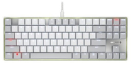Tastierë CHERRY KC 500 MX LP TKL, mekanike, USB, layout gjerman QWERTZ, gri e zezë