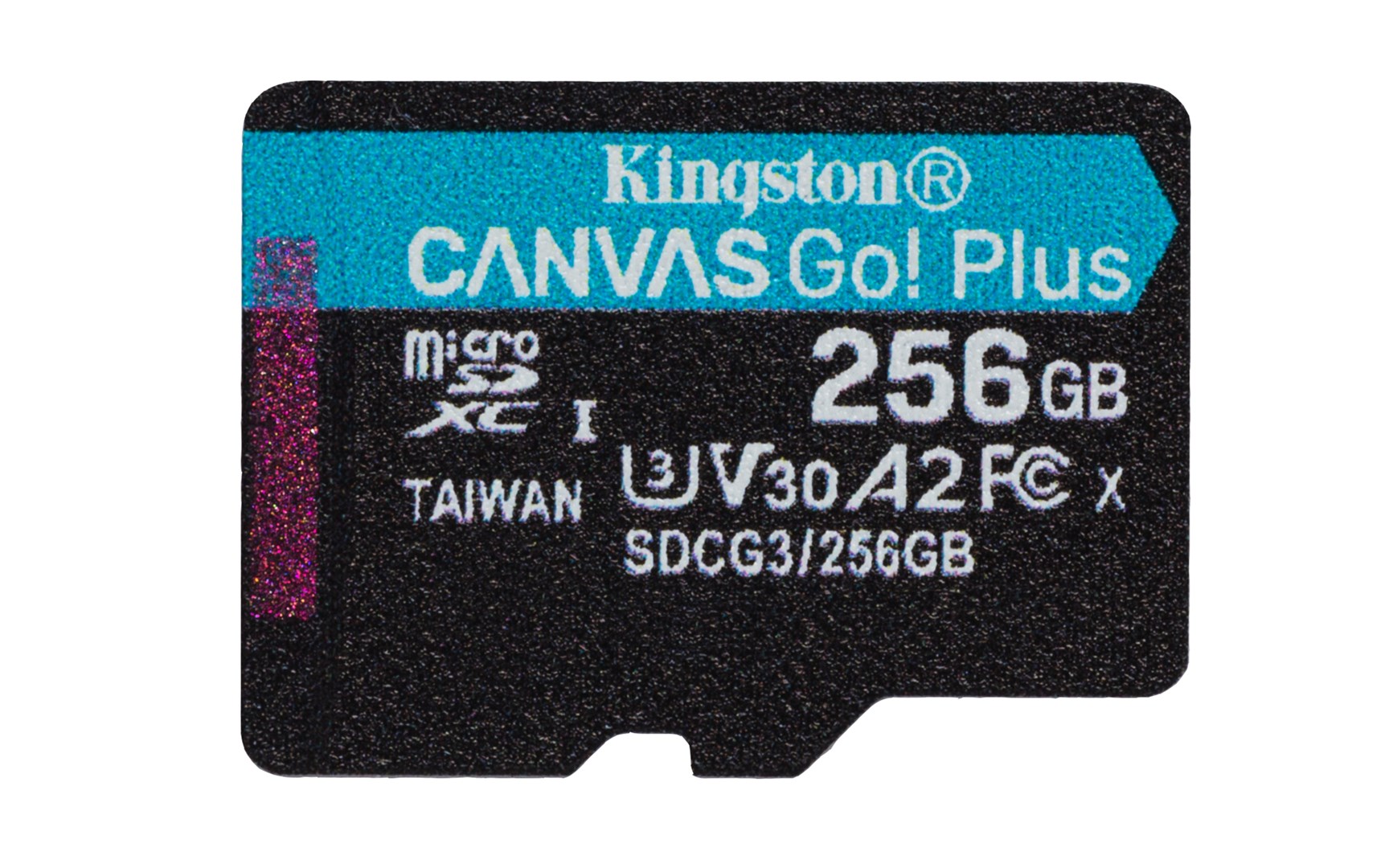Kartë e memories Kingston Canvas Go Plus, MicroSD, 256 GB, Class 10 + përshtatës SD