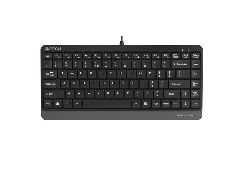 Tastierë USB FK11, kompakte, 12 hotkeys, e zezë