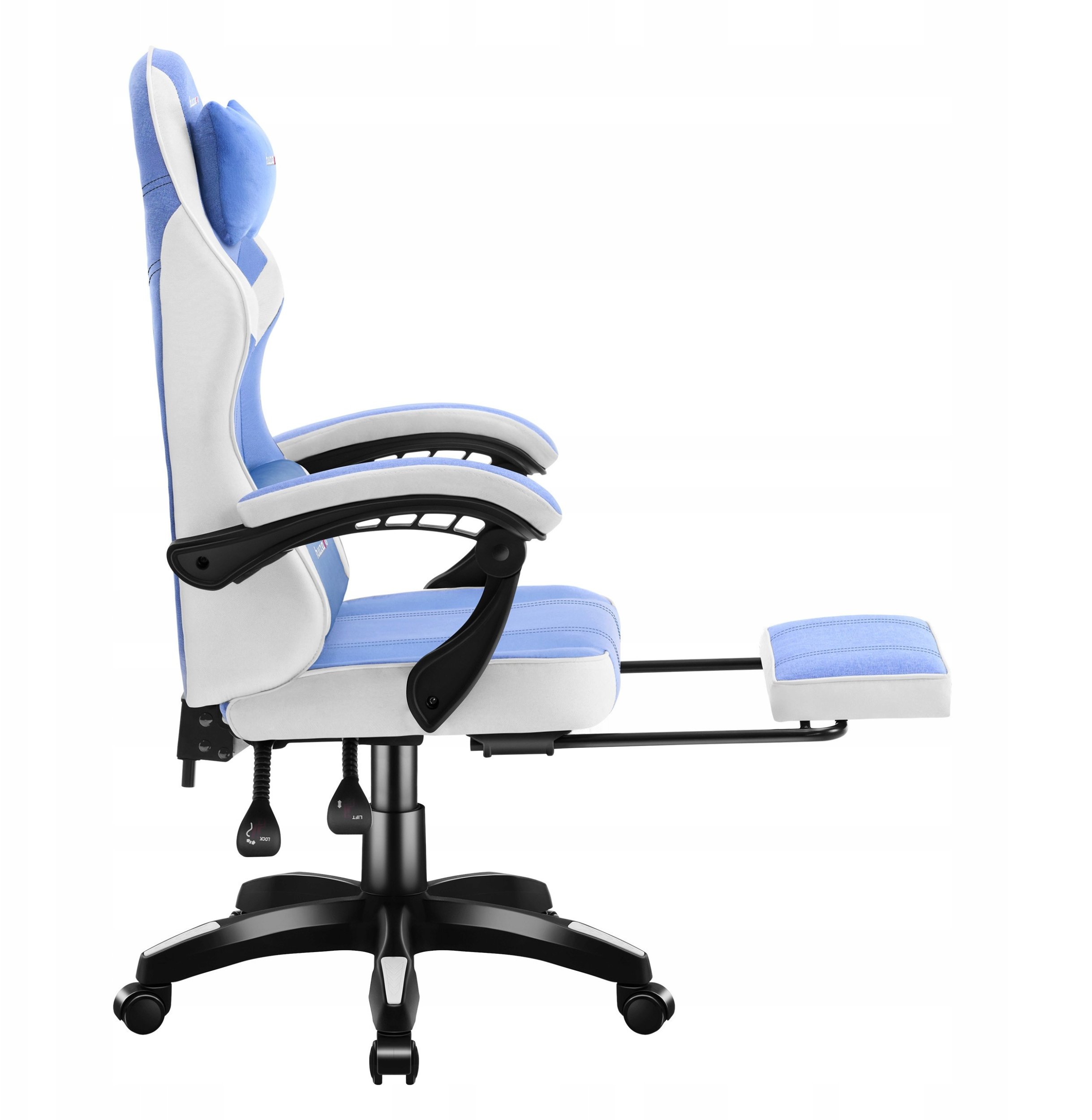 Karrige gaming Force 3.7, ergonomike, me rrotulla, blu