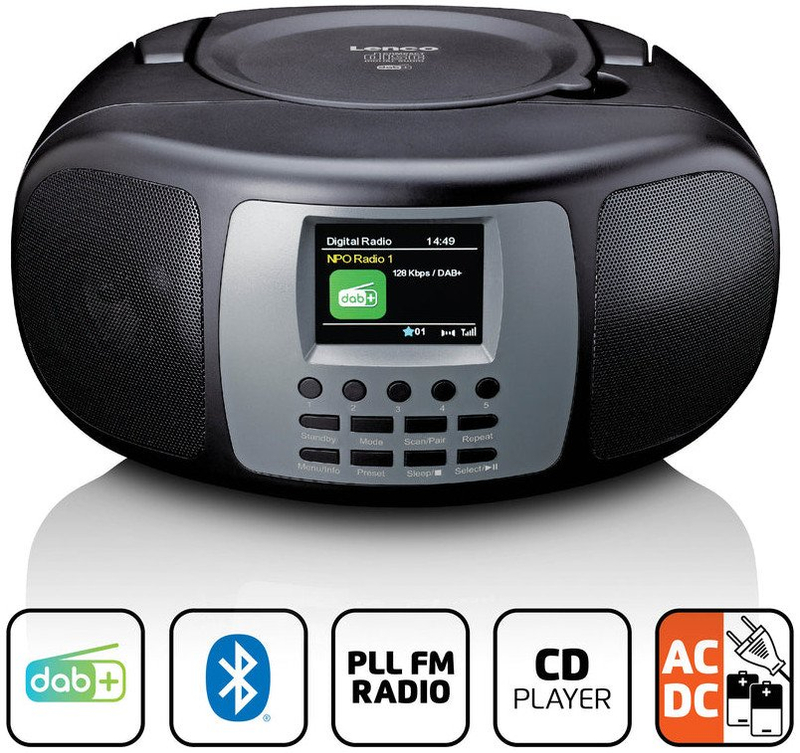 Boombox Lenco SCD-860, radio DAB+/FM, Bluetooth, i zi