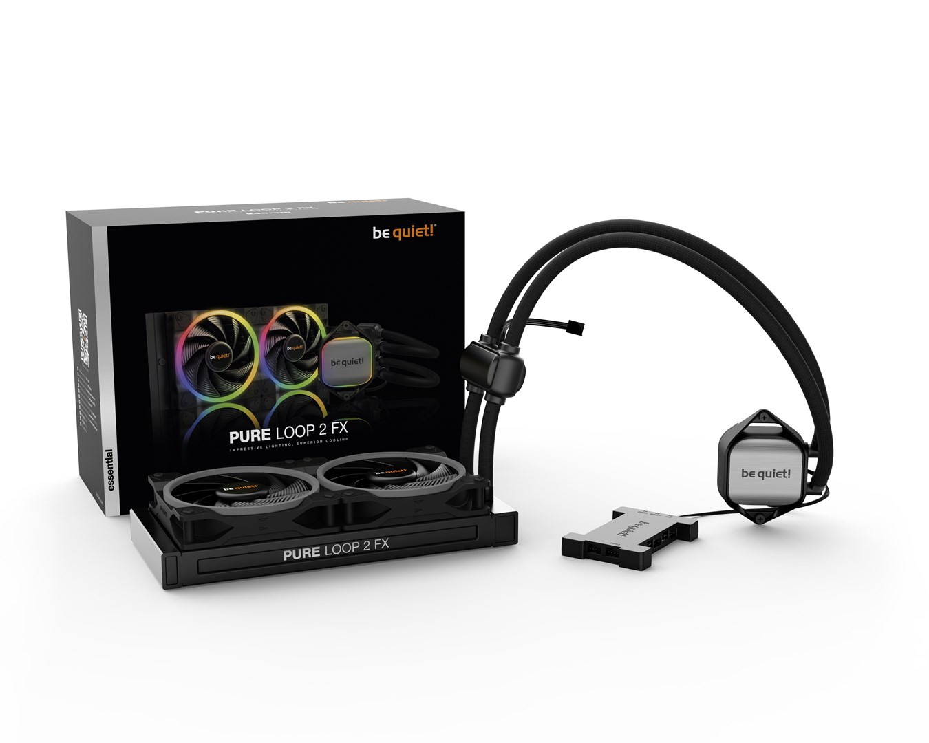 Ftohës me ujë Be quiet! Pure Loop, 12 cm, i zi