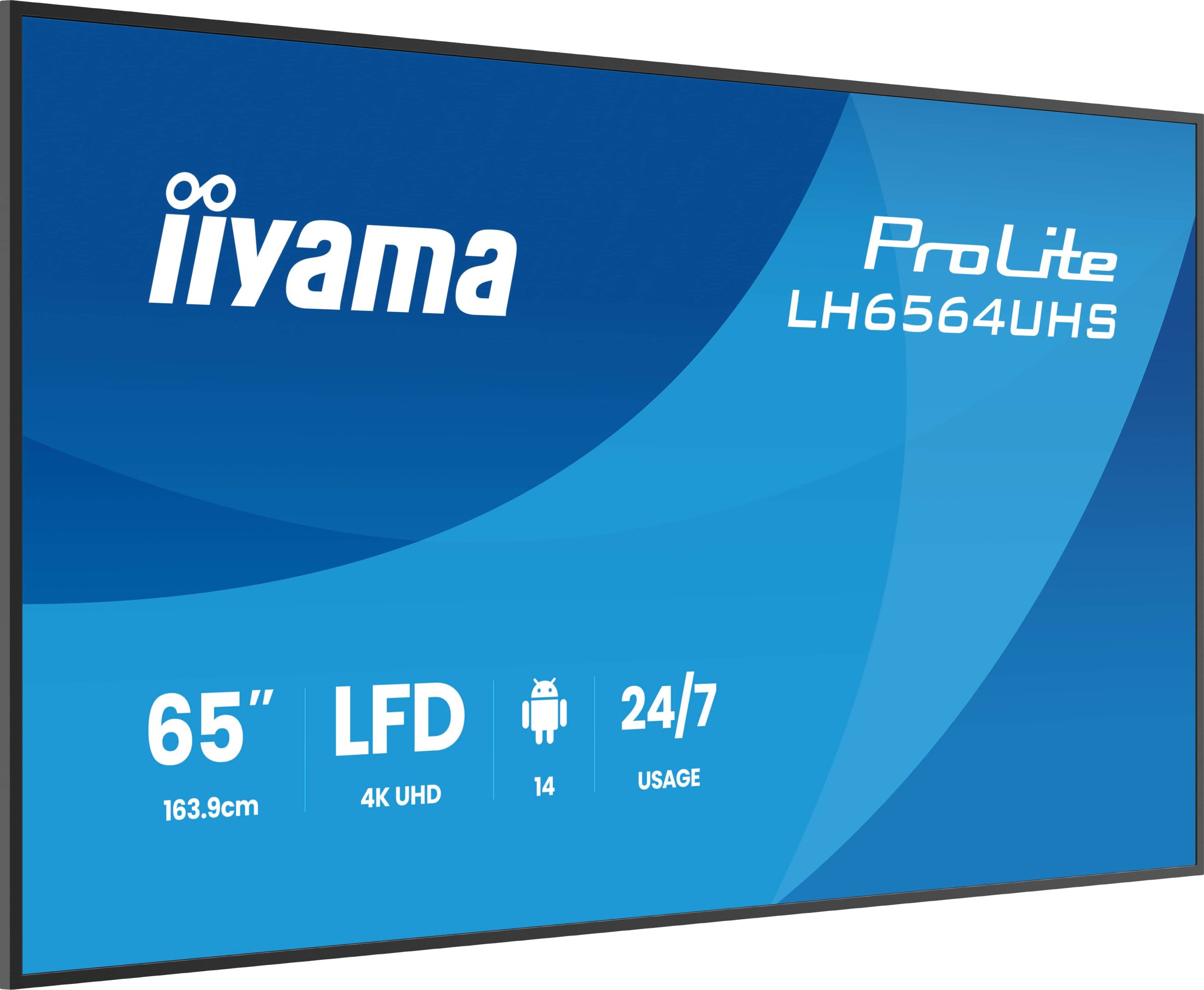 Ekran digital signage Iiyama LH6564UHS-B1AG, 65", 4K Ultra HD, i zi